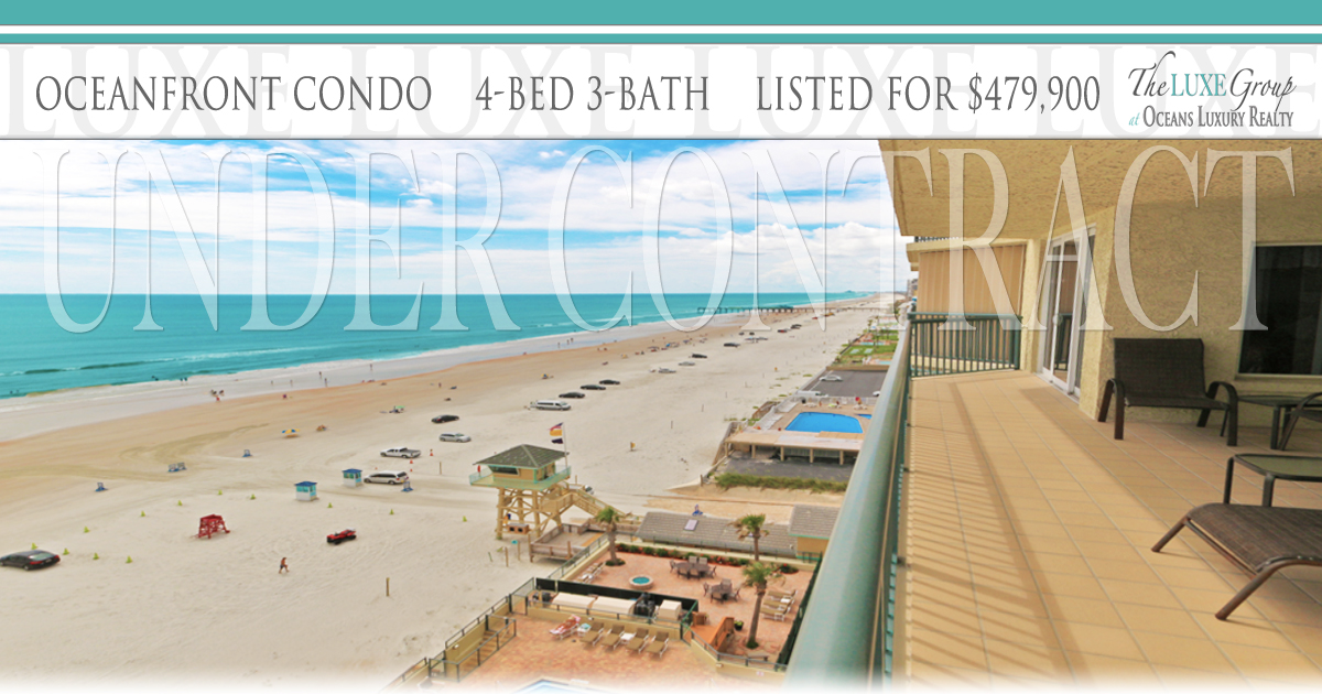 Towers Ten VA Approved Oceanfront Condo 1004 - Under Contract - 3425 S Atlantic Ave Daytona Beach Shores  - The LUXE Group 386.299.4043